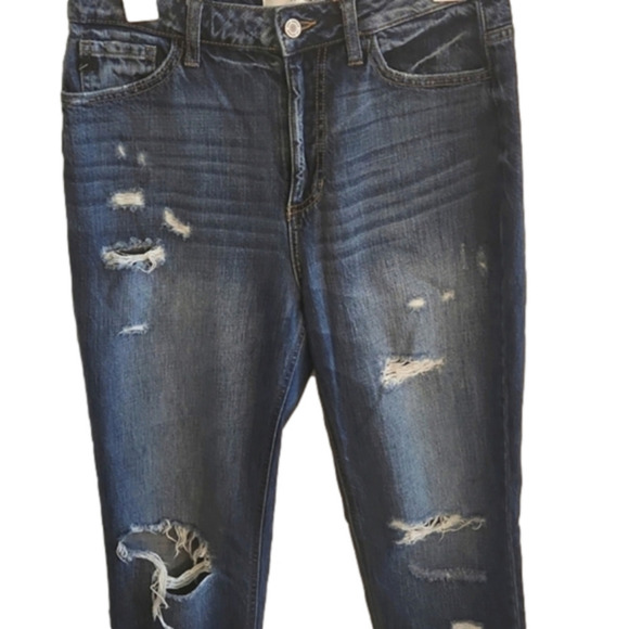 WOMENS Kancan dark wash distressed jeans size 7. - Picture 6 of 12